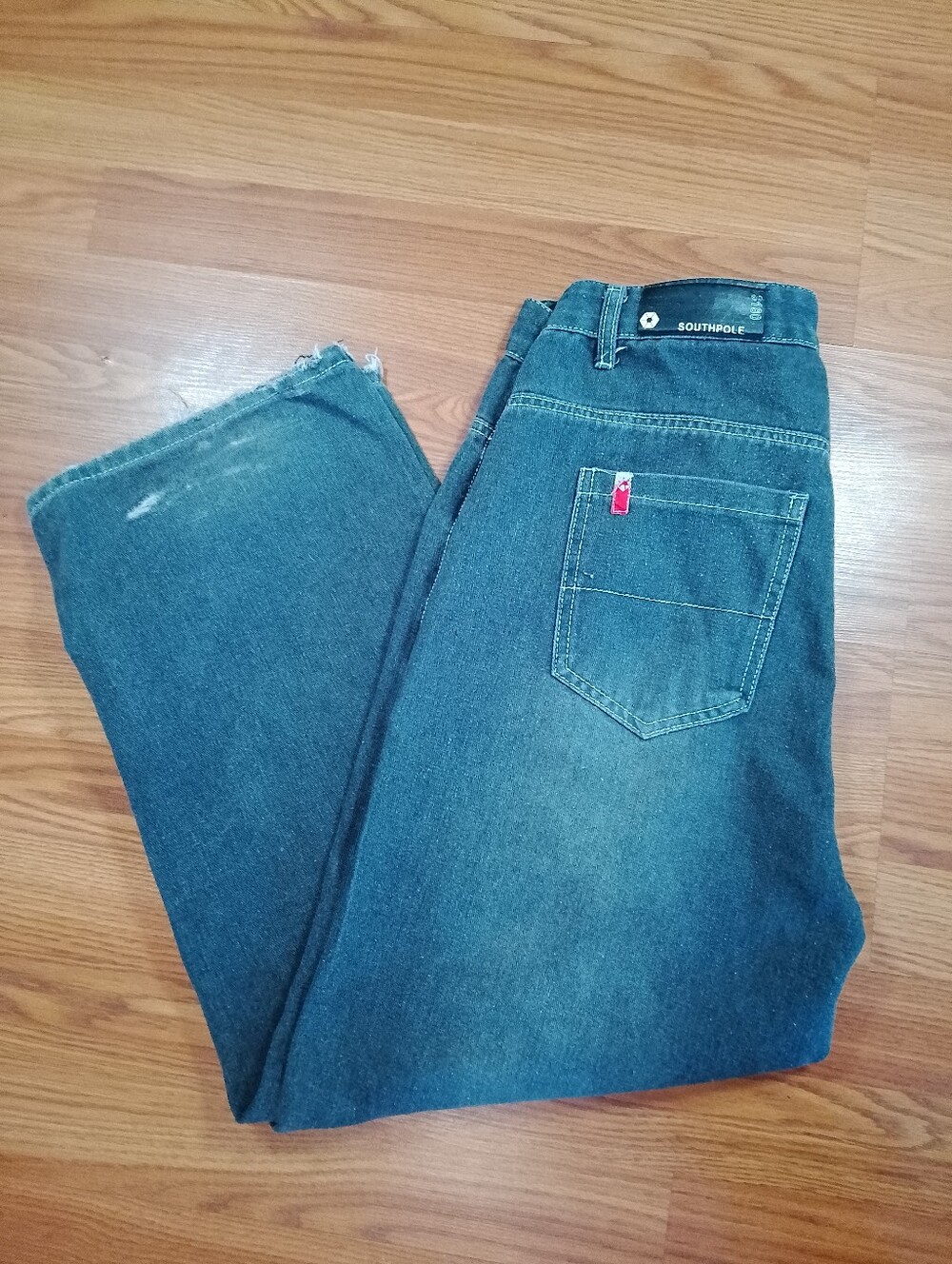Rare VTG SOUTHPOLE 3180 Jeans Grey 31X27 Y2K Classic Baggy Red Tab Denim Skater